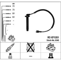 NGK 0345 RC-EF1201 Zündkabelsatz Zündleitungssatz