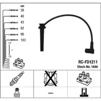 NGK 1644 RC-FD1211 Zündkabelsatz Zündleitungssatz