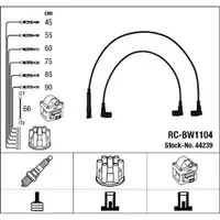 NGK 44239 RC-BW1104 Zündkabelsatz BMW 7er E23 745i 252 PS M30 B34E 05.1983-08.1986