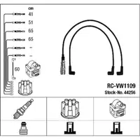 NGK 44256 RC-VW1109 Zündkabelsatz VW Transporter Bulli T3 1.9 2.1 78/95/112 PS