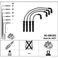 NGK 44277 RC-GM1203 Zündkabelsatz DAEWOO Kalos (KLAS) 1.4 95 PS 96497773