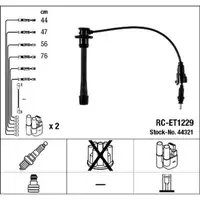 NGK 44321 RC-ET1229 Zündkabelsatz TOYOTA Hiace 4 2.7 / 4WD 143/144 PS