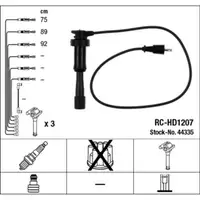 NGK 44335 RC-HD1207 Zündkabelsatz HYUNDAI Equus / Centennial (JS) 4.5 265 PS