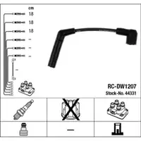 NGK 44331 RC-DW1207 Zündkabelsatz CHEVROLET / DAEWOO Matiz 0.8 52 PS