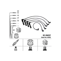 NGK 44345 RC-VW257 Zündkabelsatz VW Polo 6N1 SEAT Cordoba Ibiza 2 1.4 16V 100/101 PS