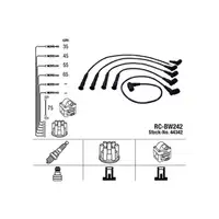 NGK 44342 RC-BW242 Zündkabelsatz BMW 3er E30 316i 102 PS M40 B16 07.1988-06.1991