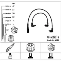 NGK 4978 RC-MX1211 Zündkabelsatz SEAT Cordoba (6K1, 6K2) 1.6i 75 PS 05.1994-06.1999