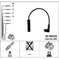 NGK 4053 RC-RN1202 Zündkabelsatz RENAULT Kangoo Megane 1 DACIA Logan Sandero 1.4 1.6