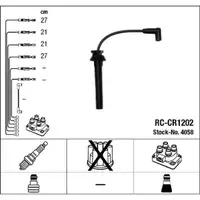 NGK 4058 RC-CR1202 Zündkabelsatz CHRYSLER Grand / Voyager 3 (GS_, NS_) 2.0i 133 PS