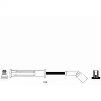 NGK 4081 RC-RN1203 Zündkabelsatz RENAULT Clio 2 Kangoo Megane 1 1.4 1.6 7700273226