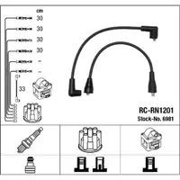 NGK 6981 RC-RN1201 Zündkabelsatz RENAULT 16 (115_) 1.6 TS 83 PS 09.1968-08.1980 7700529568