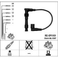 NGK 6307 RC-OP1101 Zündkabelsatz OPEL Astra F 1.6i 16V 100 PS 08.1994-09.1998