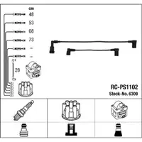 NGK 6309 RC-PS1102 Zündkabelsatz PORSCHE 944 2.5 / Turbo 2.7 150-250 PS 94460913300