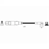 NGK 7065 RC-MB225 Zündkabelsatz MERCEDES-BENZ V-Klasse W638 V280 M104 174 PS