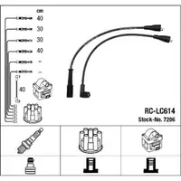 NGK 7206 RC-LC614 Zündkabelsatz Zündleitungssatz