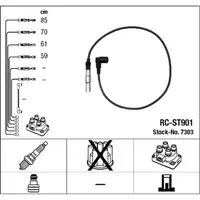 NGK 7303 RC-ST901 Zündkabelsatz VW Polo 6N2 Lupo SEAT Arosa Inca 1.0 1.4 50/60 PS