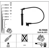 NGK 8571 RC-FD826 Zündkabelsatz Zündleitungssatz
