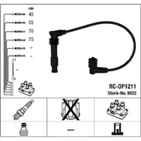 NGK 8822 RC-OP1211 Zündkabelsatz Zündleitungssatz