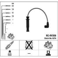 NGK 8274 RC-RV308 Zündkabelsatz Zündleitungssatz