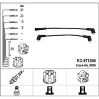 NGK 9076 RC-ET1204 Zündkabelsatz Zündleitungssatz