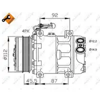 NRF 32701 EASY FIT Klimakompressor CITROEN Jumper 2 FIAT Ducato 244 250 PEUGEOT Boxer