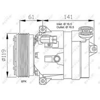 NRF 32021 EASY FIT Klimakompressor OPEL Frontera B Signum CC Vectra B C SAAB 9-3 (YS3D)