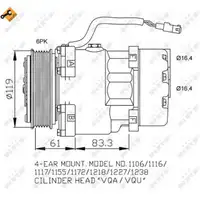 NRF 32040 EASY FIT Klimakompressor CITROEN Berlingo C5 I II PEUGEOT 306 Boxer Partner