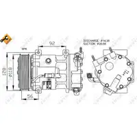 NRF 32240 EASY FIT Kompressor Klimaanlage CITROEN FIAT LANCIA PEUGEOT