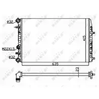 NRF 50542 Kühler Motorkühler VW Polo 9N SEAT Ibiza 3 Cordoba SKODA Fabia 1 2 6LL121253