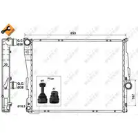 NRF 51582 EASY FIT Kühler Motorkühler Wasserkühler BMW 3er E46 Z4 E85 E86 17119071517