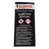 SONAX 02765410 PROFILINE Headlight Coating Scheinwerfer Langzeit Versiegelung 10x 5ml