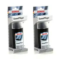 2x 100ml SONAX 340000 GummiPfleger mit hochwertigem Silikonöl für Auto+Haushalt