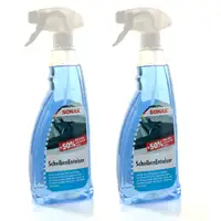 SONAX Scheibenenteiser Scheiben-Entfroster Sprühflasche Enteiserspray 2x 750ml