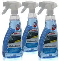 3x 500ml SONAX Scheibenenteiser Scheiben-Entfroster Sprühflasche Enteiserspray