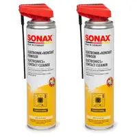 2x 400ml SONAX 04603000 Elektronik + Kontaktreiniger Spezialreiniger mit EasySpray