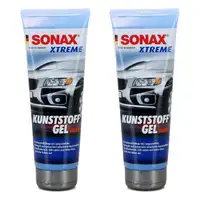 2x 250ml SONAX 210141 Xtreme Kunststoffpflegemittel KunststoffGel Außen