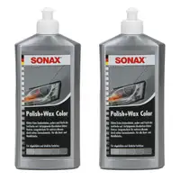 SONAX 293200 POLISH & WAX COLOR Politur & Wachs NanoPro SILBER/GRAU 2x 500ml