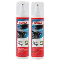 2x 300ml SONAX TiefenPfleger Seidenmatt Tiefen-Pfleger Kunststoffpflege 383041