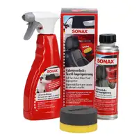 SONAX Set Cabrioverdeck Reiniger 500ml + Verdeck- &Textil-Imprägnierung 250ml