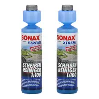 2x 250ml SONAX 271141 XTREME Scheiben Reiniger 1:100 NanoPro Scheiben Klar