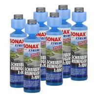 6x 250ml SONAX 271141 XTREME Scheiben Reiniger 1:100 NanoPro Scheiben Klar