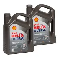 10L SHELL Motoröl Öl HELIX ULTRA RACING 10W60 API SN ACEA A3/B3 A3/B4 Ferrari