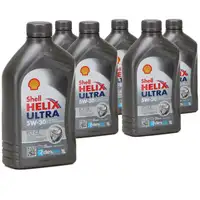 6L 6 Liter SHELL Motoröl Öl HELIX ULTRA ECT C3 5W30 dexos2 BMW LL-04 MB 229.51