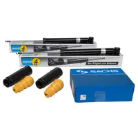 2x BILSTEIN B4 Stoßdämpfer SACHS Staubschutz AUDI A1 SEAT Ibiza SKODA Fabia VW Polo hinten