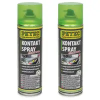 2x 500ml PETEC Kontaktspray Elektronikreiniger Elektrospray Contact Cleaner