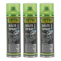 3x 400ml PETEC KälteSpray Freeze Kühlspray Eisspray Vereisungsspray bis -45°C