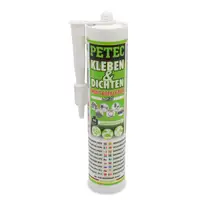 2x 290ml PETEC Kleben & Dichten Montagekleber Kleber Klebstoff elastisch weiß Kartusche