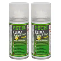 2x 150ml PETEC 71470 Klima Fresh & Clean Klimaanlagen-Lufterfrischer VANILLE