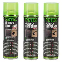 3x 500ml PETEC 72350 Ölfleckentferner Öl Entferner Fleckentferner Spray