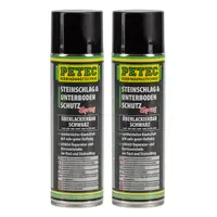 2x 500 ml PETEC 73250 Steinschlagschutz & Unterbodenschutz Spray Schwarz